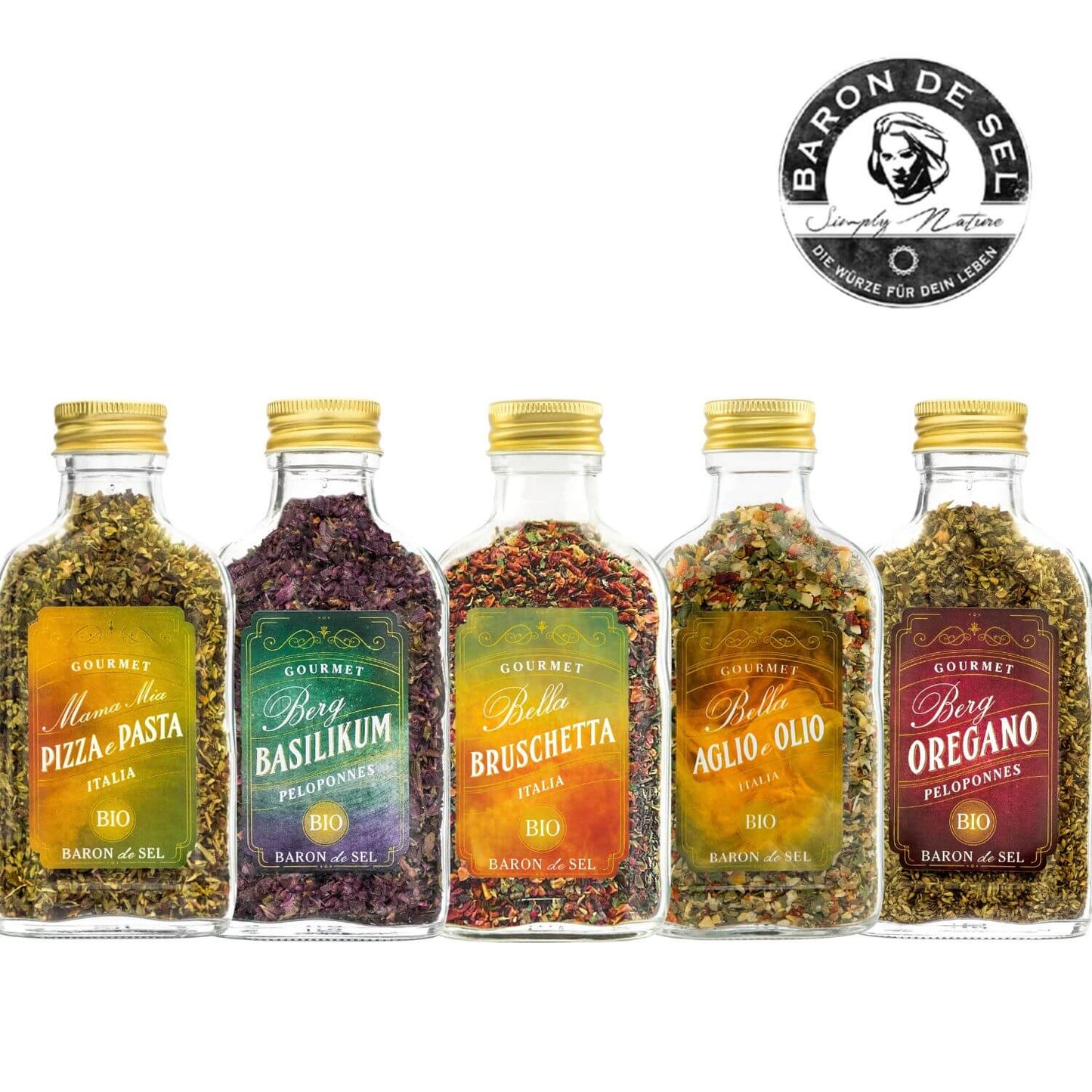 BIO 5er Geschenkset Italian Essence – Das mediterrane Gewürzset