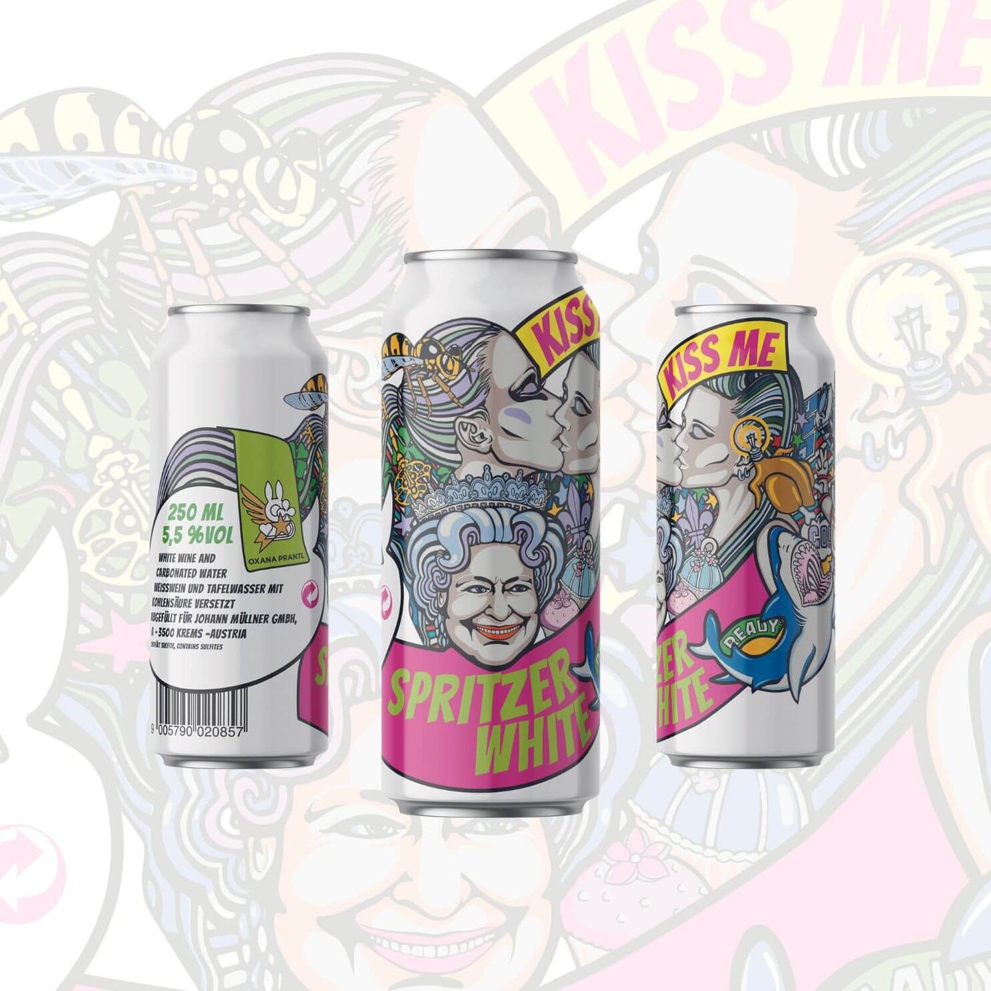 Gespritzter Wein KISS ME - MIX 3 Sorten